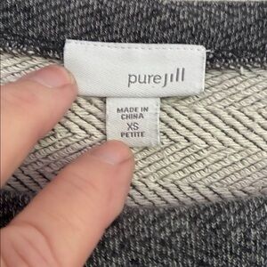 Pure Jill Gray Sweater XS Petite